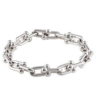 Tiffany & Co Hardwear Link 18K WHITE Gold MEDIUM Bracelet Super RARE